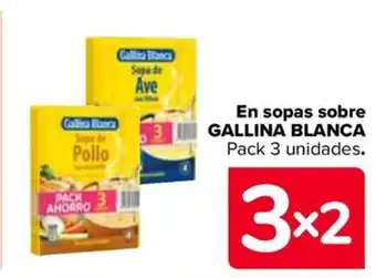 Carrefour En sopas sobre GALLINA BLANCA oferta