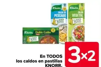 Carrefour EN TODOS los caldos en pastillas KNORR. oferta
