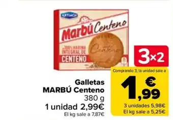 Carrefour Galletas MARBÚ Centeno oferta