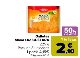 Carrefour Galletas María Oro CUÉTARA oferta