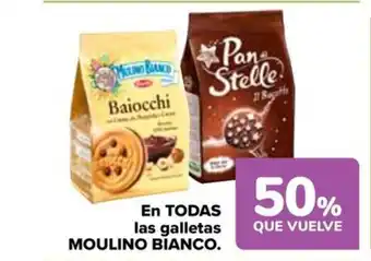 Carrefour EN TODAS las galletas MOULINO BIANCO. oferta