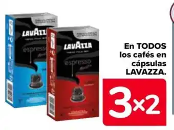 Carrefour EN TODOS los cafés en cápsulas LAVAZZA. oferta