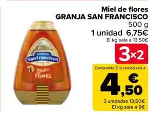 Carrefour Miel de flores GRANJA SAN FRANCISCO 500 g oferta