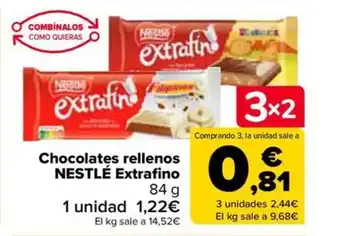 Carrefour Chocolates rellenos NESTLÉ Extrafino 84 g oferta