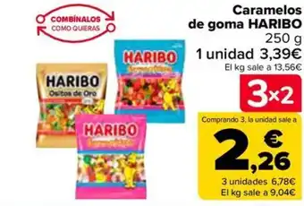 Carrefour Caramelos de goma HARIBO 250 g oferta