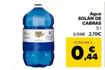 Carrefour Agua SOLÁN DE CABRAS oferta