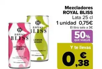 Carrefour Mezcladores ROYAL BLISS Lata 25 cl oferta