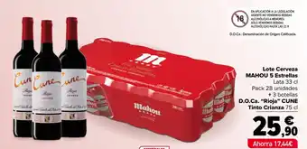 Carrefour Lote Cerveza MAHOU 5 Estrellas oferta