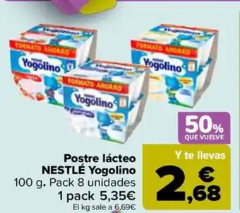 Carrefour Postre lácteo NESTLÉ Yogolino 100 g oferta