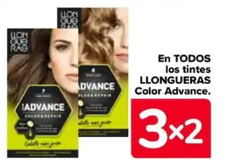 Carrefour EN TODOS los tintes LLONGUERAS Color Advance. oferta