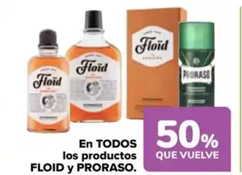 Carrefour EN TODOS los productos FLOID Y PRORASO. oferta