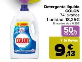 Carrefour Detergente líquido COLON oferta