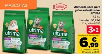 Carrefour Alimento seco para gatos esterilizados ULTIMA oferta