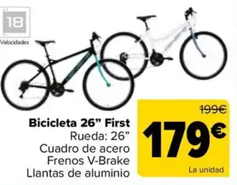 Carrefour Bicicleta 26" First oferta