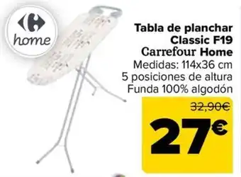 Carrefour Tabla de planchar Classic F19 oferta