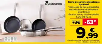 Carrefour Gama de sartenes Masterpro By Alessi oferta