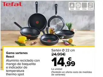 Carrefour Gama sartenes React oferta