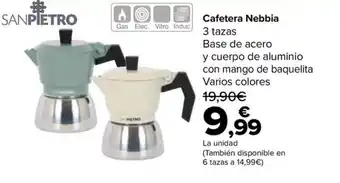 Carrefour Cafetera Nebbia oferta