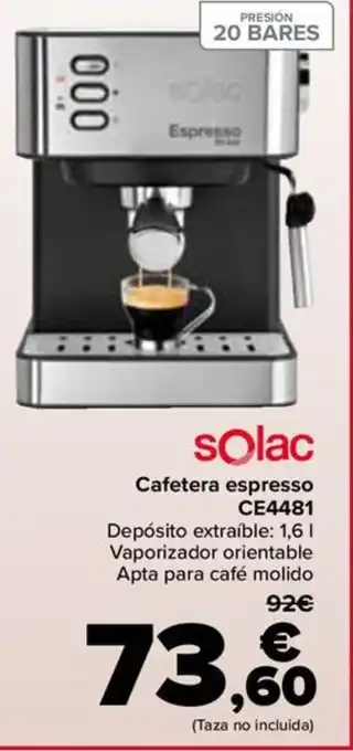 Carrefour Cafetera espresso CE4481 oferta