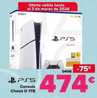 Carrefour Consola Chasis D 1TB oferta