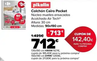 Carrefour Colchón Cairo Pocket oferta