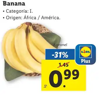 Lidl Banana oferta