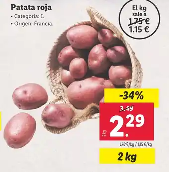 Lidl Patata roja oferta