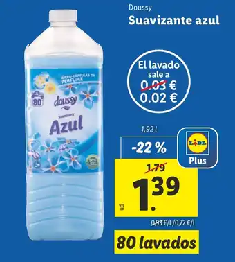 Lidl Suavizante azul oferta