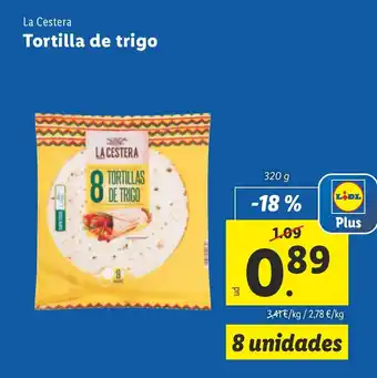 Lidl Tortilla de trigo oferta