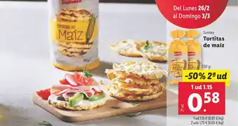 Lidl Tortitas de Maíz oferta
