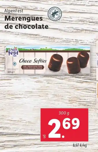 Lidl AlpenFest Merengues de chocolate oferta