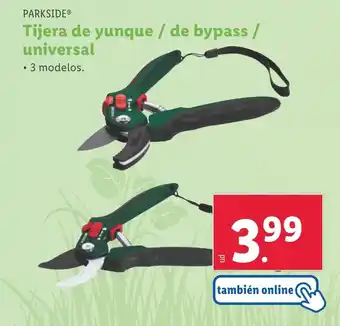 Lidl Tijera de yunque / de bypass / universal oferta