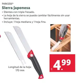 Lidl Sierra japonesa oferta