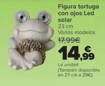 Carrefour Figura tortuga con ojos Led solar oferta