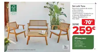 Carrefour Set café Tana oferta