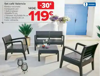 Carrefour Set café Valencia oferta