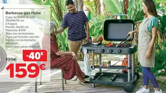 Carrefour Barbacoa gas Hyba oferta