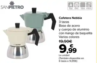 Carrefour Cafetera Nebbia oferta
