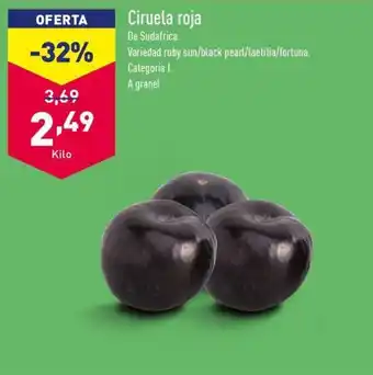 ALDI Ciruela roja oferta