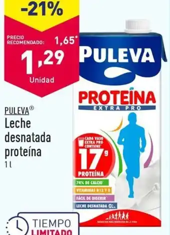 ALDI Leche desnatada proteína oferta