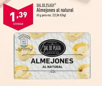 ALDI SAL DE PLATAⓇ Almejones al natural oferta