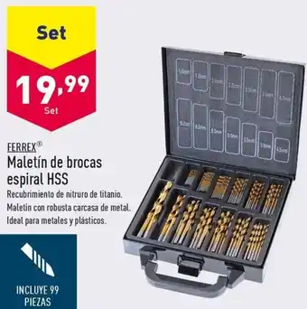 ALDI FERREXⓇ Maletín de brocas espiral HSS oferta