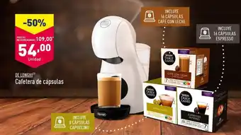ALDI DE LONGHI Cafetera de cápsulas oferta