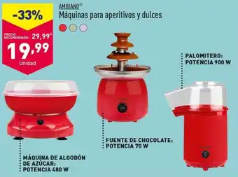 ALDI AMBIANOⓇ Máquinas para aperitivos y dulces oferta
