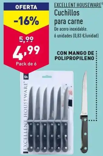 ALDI Cuchillos para carne oferta