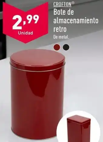 ALDI CROFTONⓇ Bote de almacenamiento retro oferta