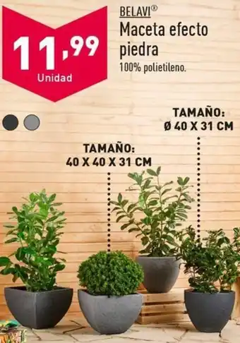 ALDI BELAVIⓇ Maceta efecto piedra oferta