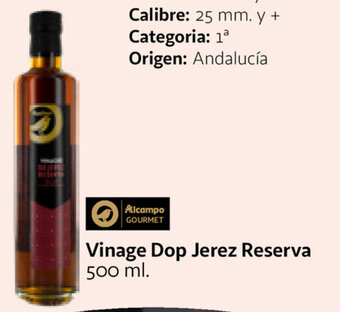Alcampo Vinagre DOp Jerez Reserva 500ml oferta