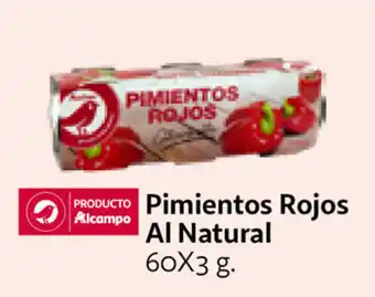 Alcampo Pimientos Rojos Al Natural 60x3g oferta