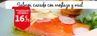 Alcampo Salmon Curado con mostaza y miel oferta